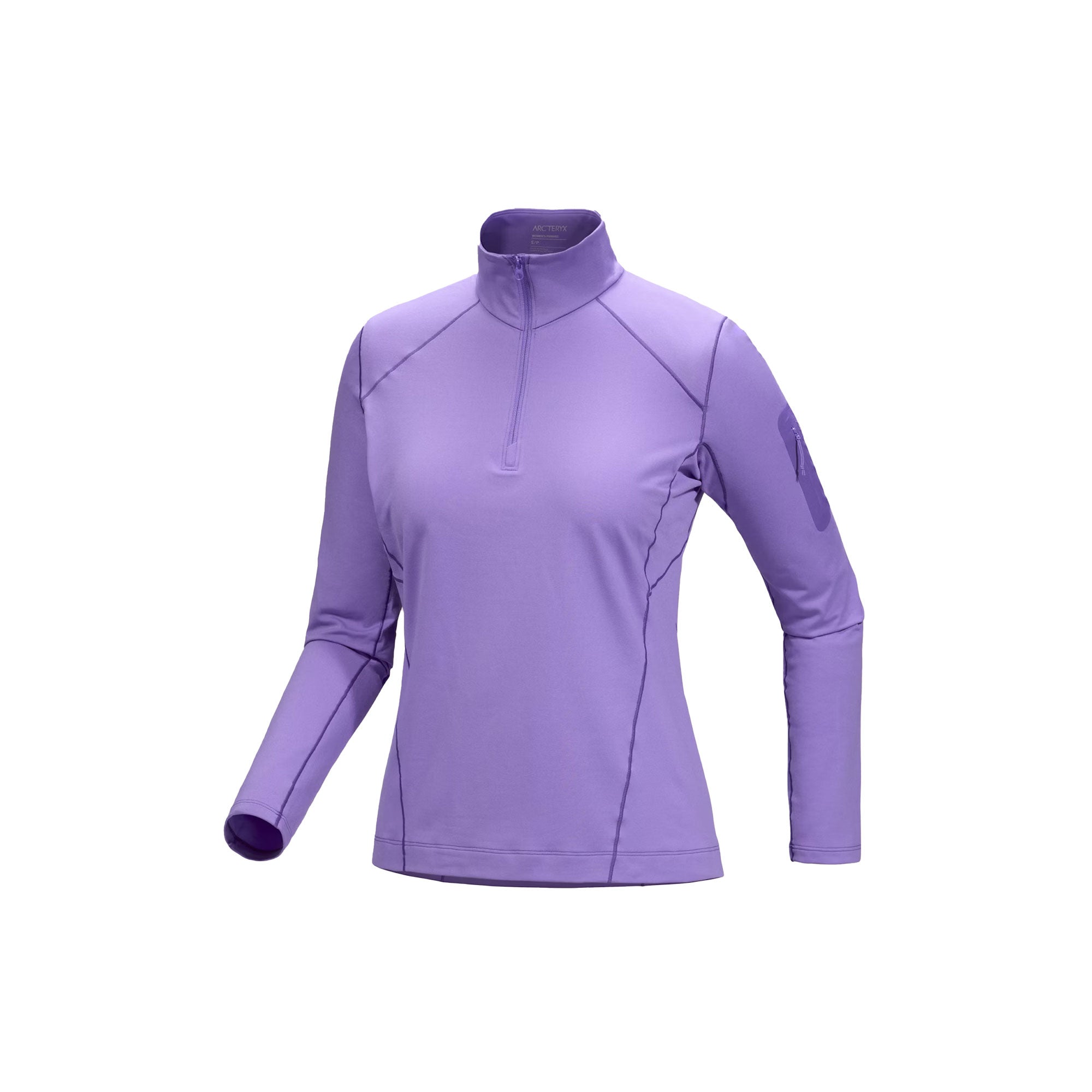 Rho Zip Neck Womens - Aster/Light Iola
