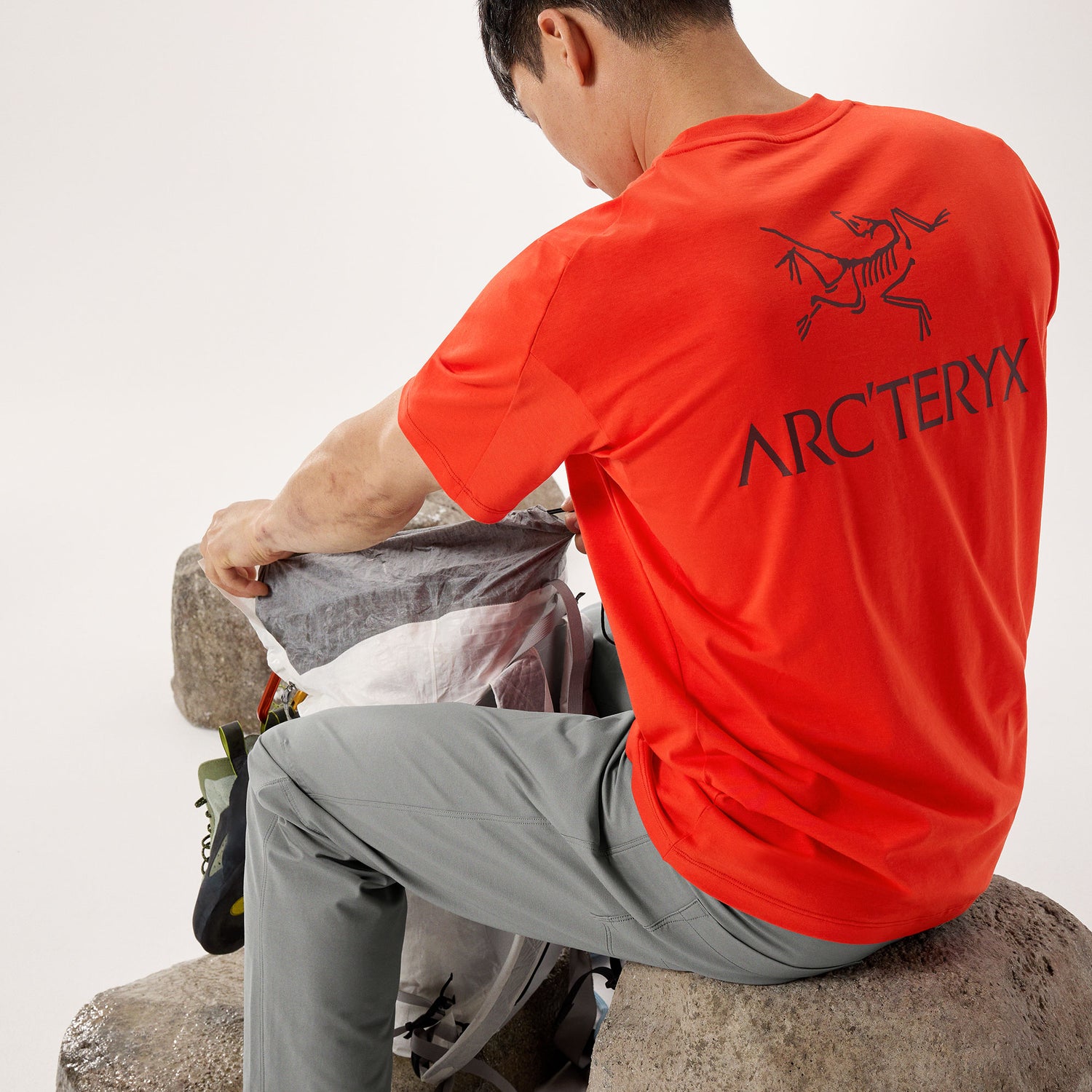 Kragg SL Cotton Bird Word SS Mens - Dynasty/Mars