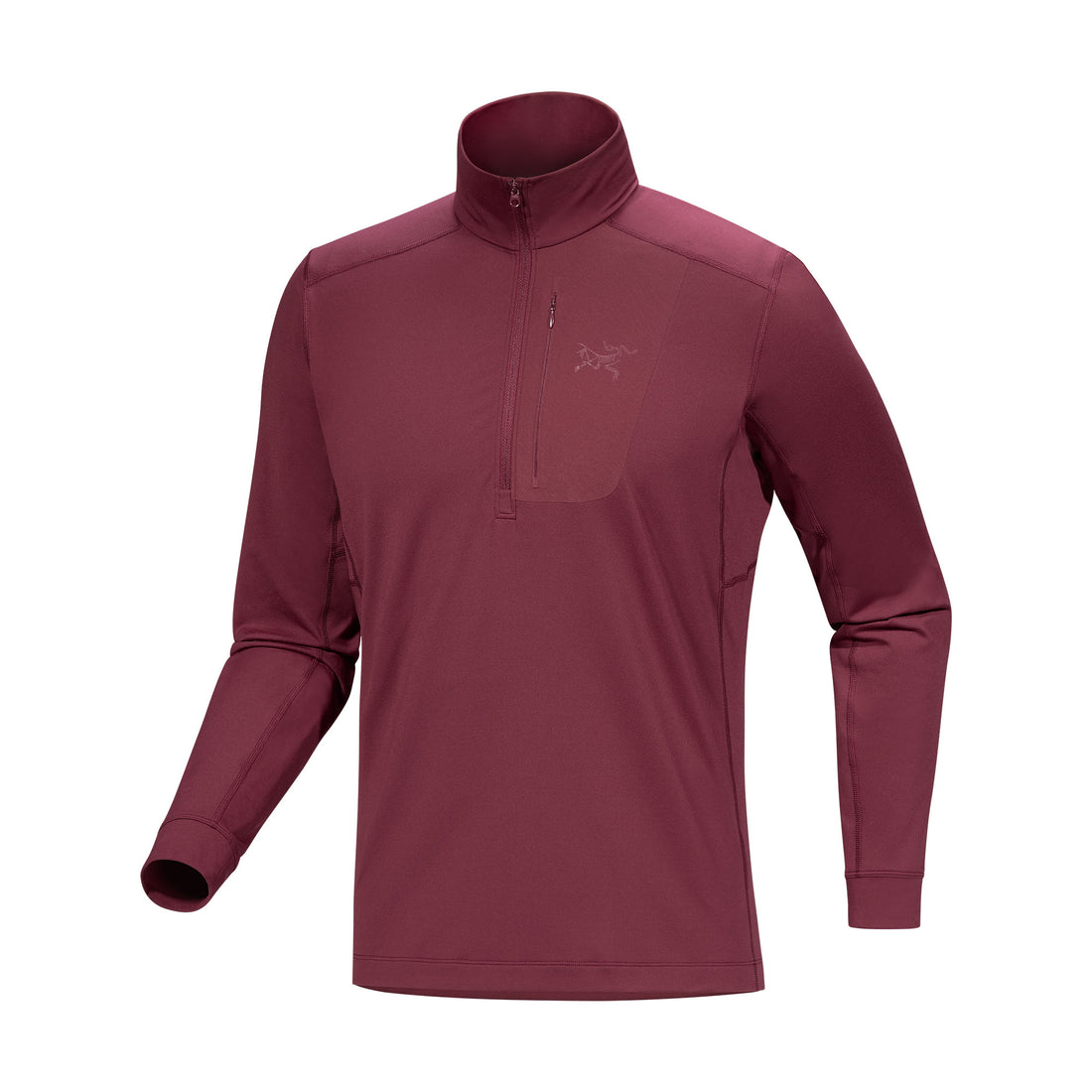 Rho LT Zip Neck Mens - Mars