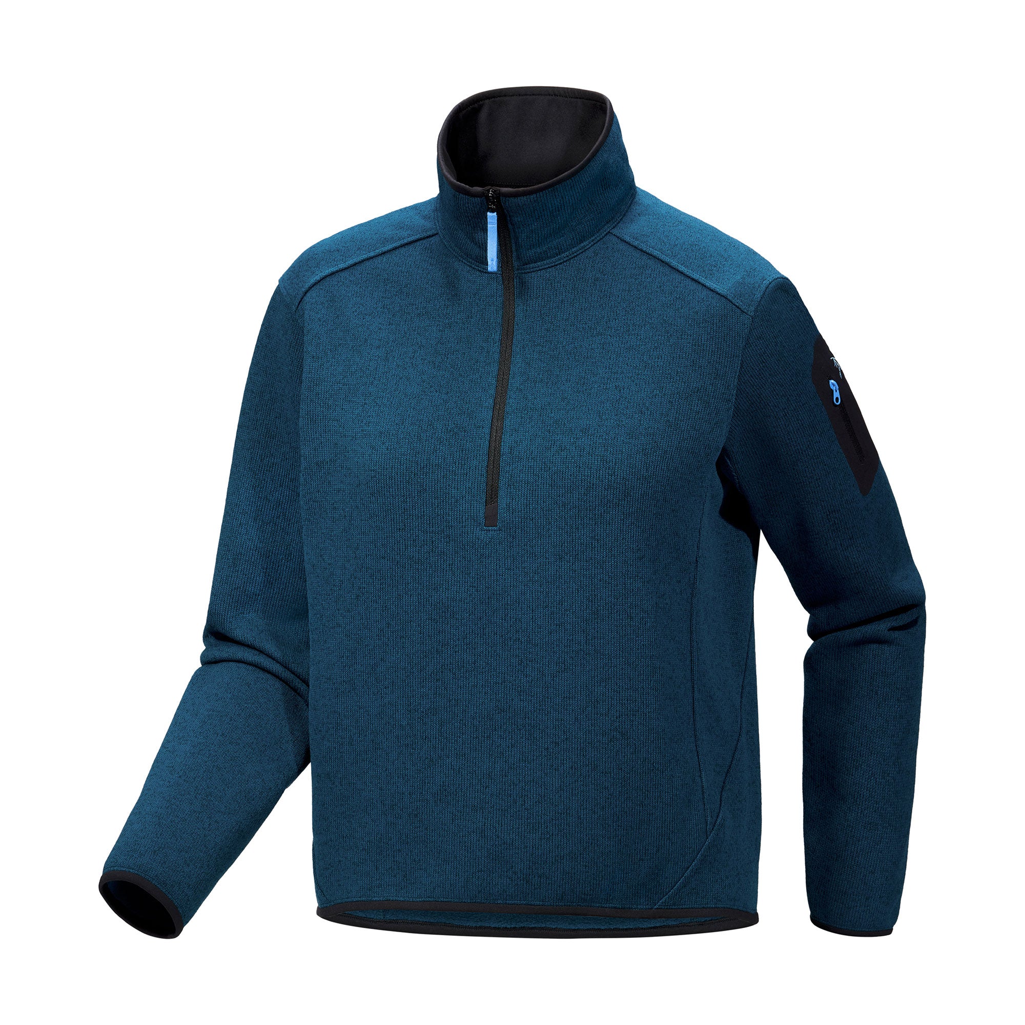 Covert Zip Neck Womens - Midnight Frost Heather