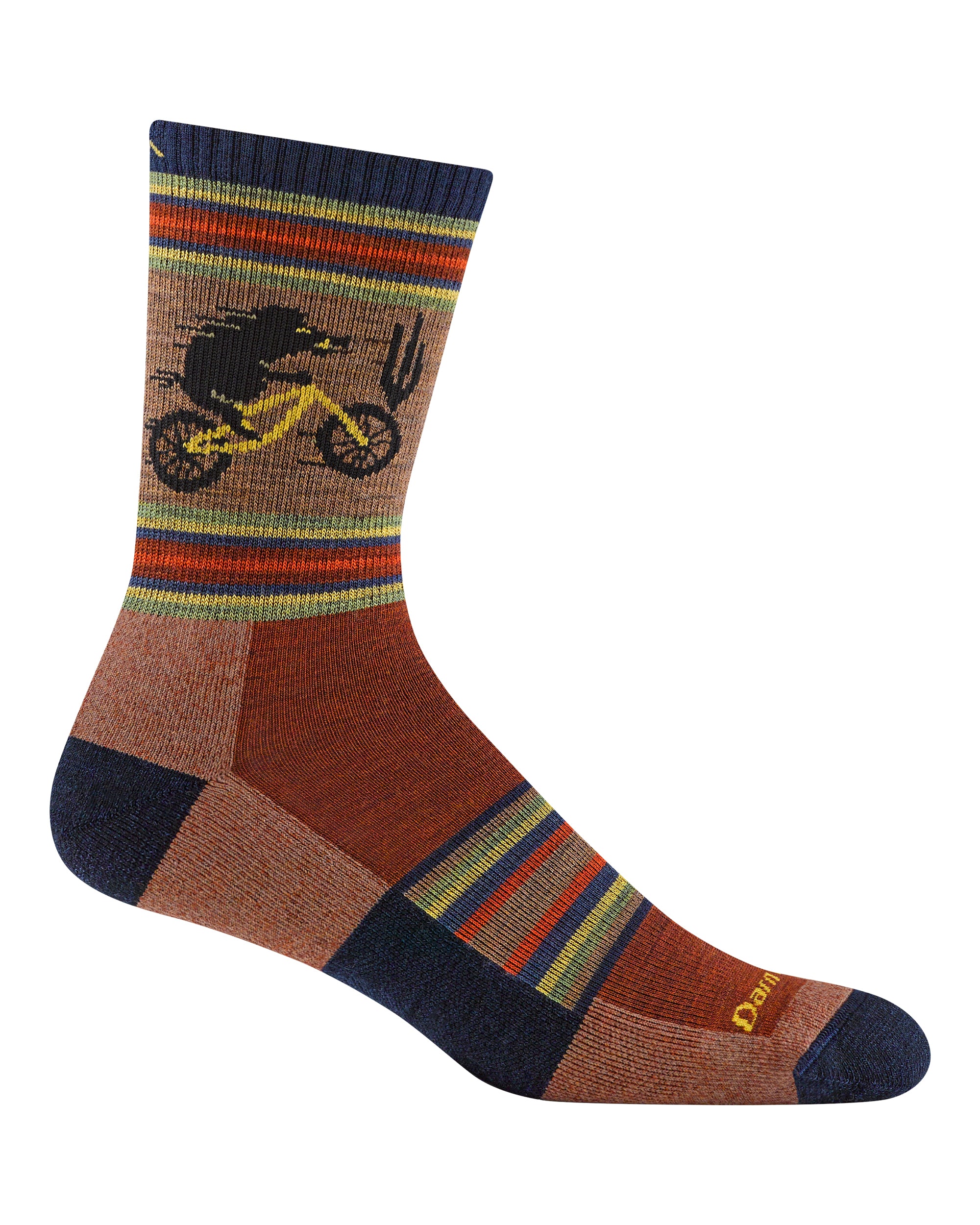 Willoughby Micro Crew Lightweight Socks Mens - Chestnut