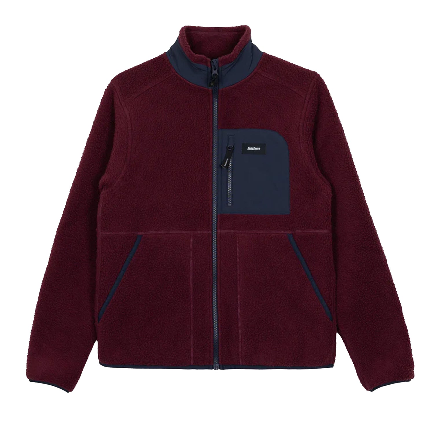 Bolster Fleece Full Zip Jacket Womens - Plum/Navy