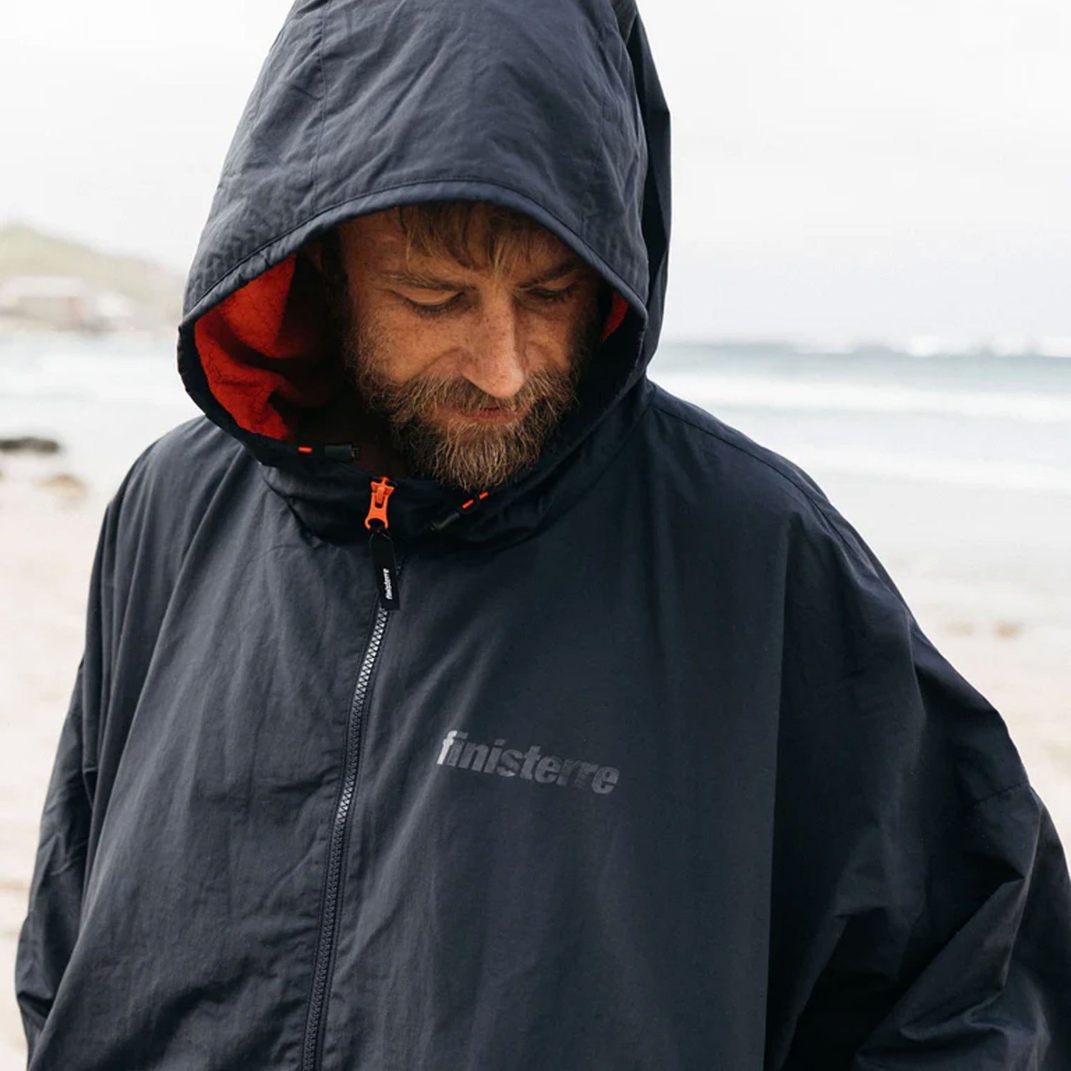 Finisterre - Tego Long Sleeve Robe - Navy/Flame FU7433-NF