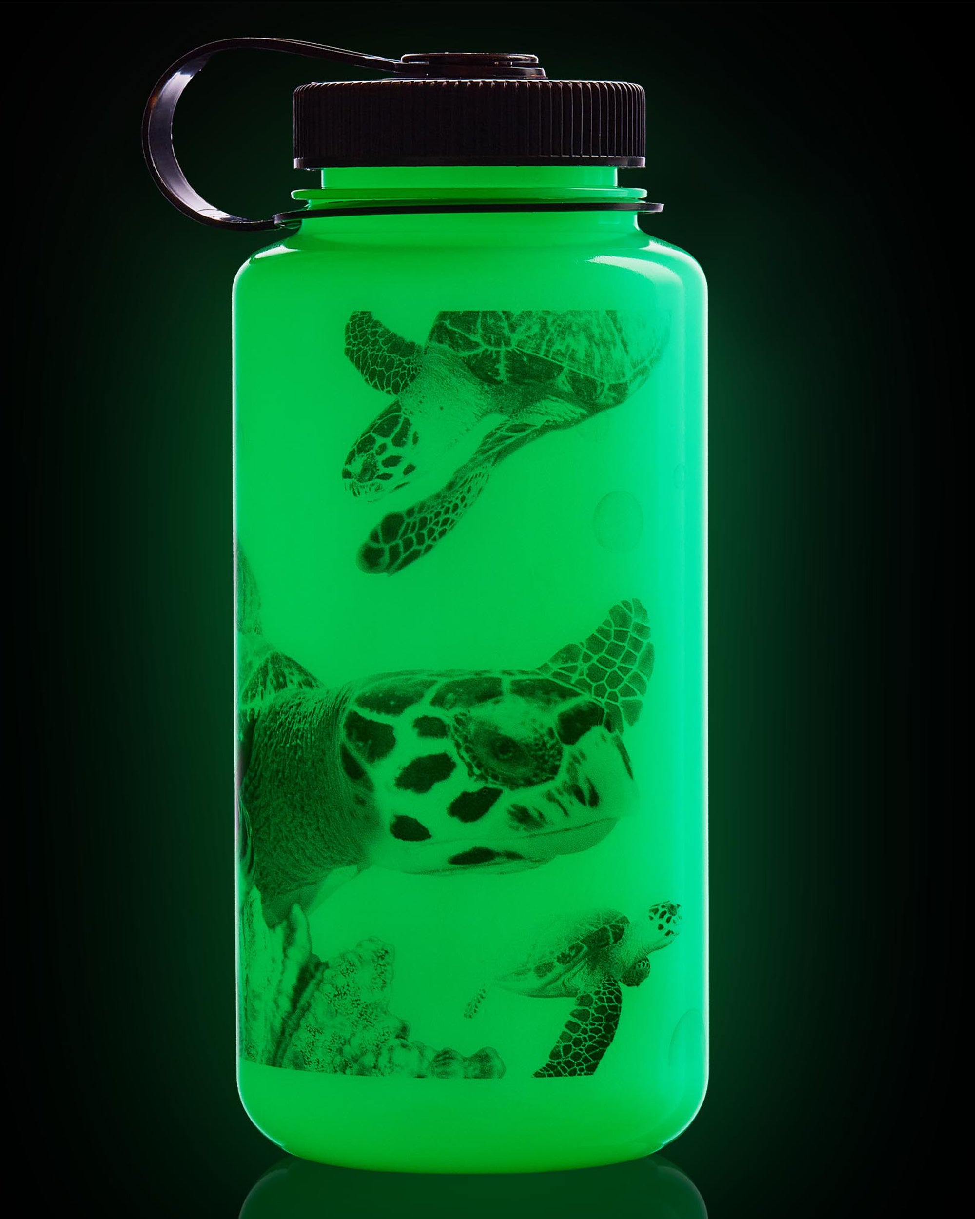 Wide Mouth 1L Tritan Sustain - Glow Black Turtle