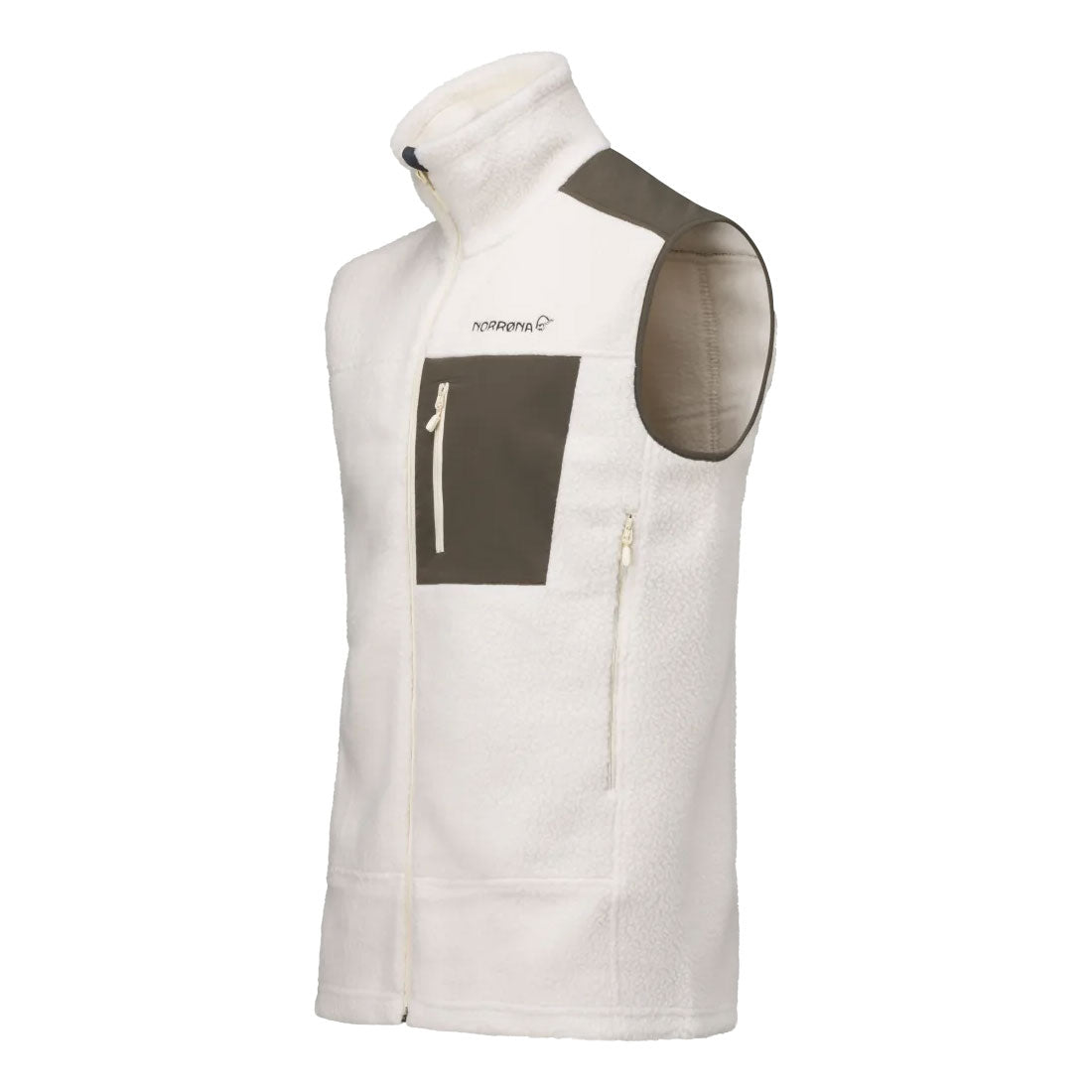 Trollveggen Warm3 Vest Mens - Whisper White