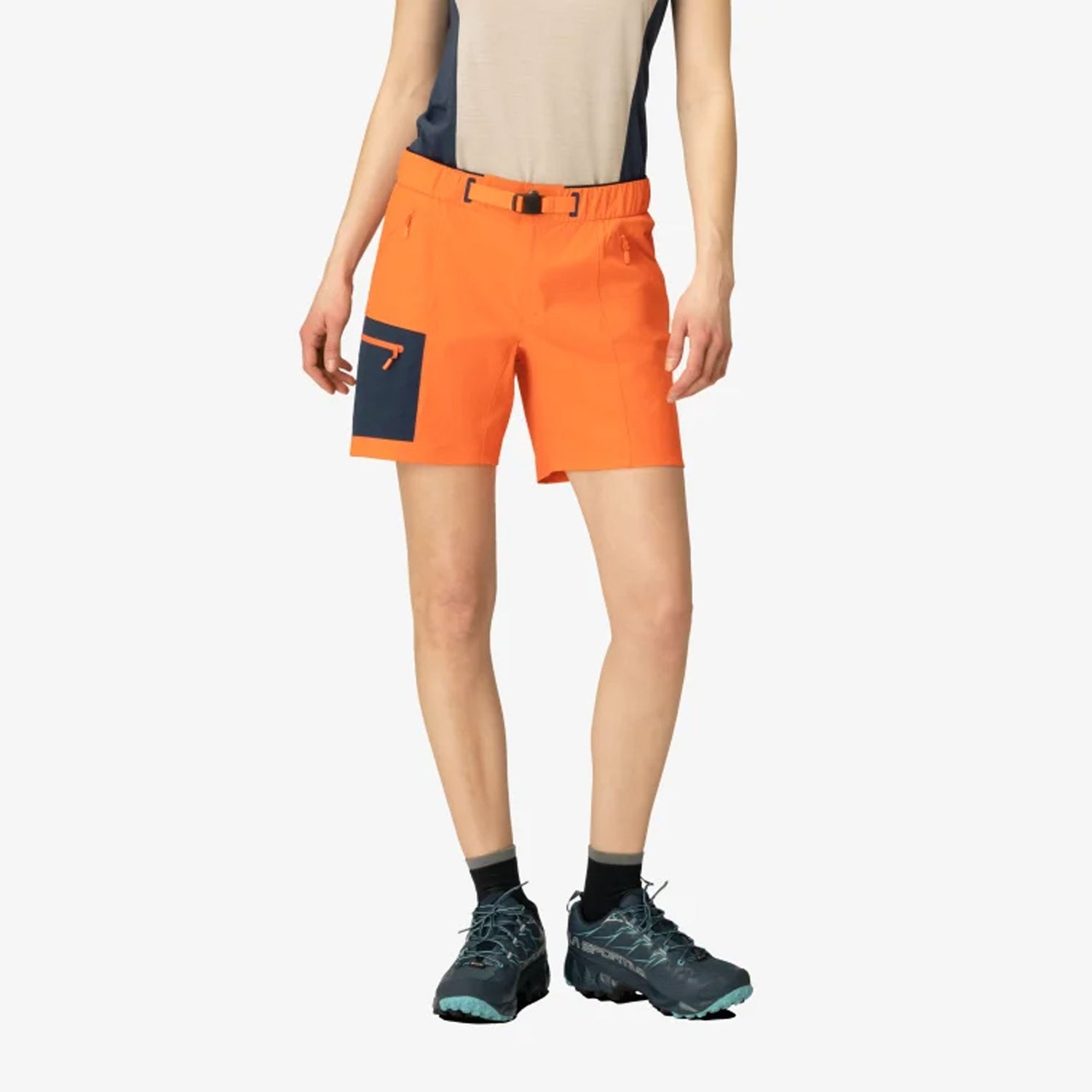 Falketind Flex1 Light Shorts Womens - Orange Alert