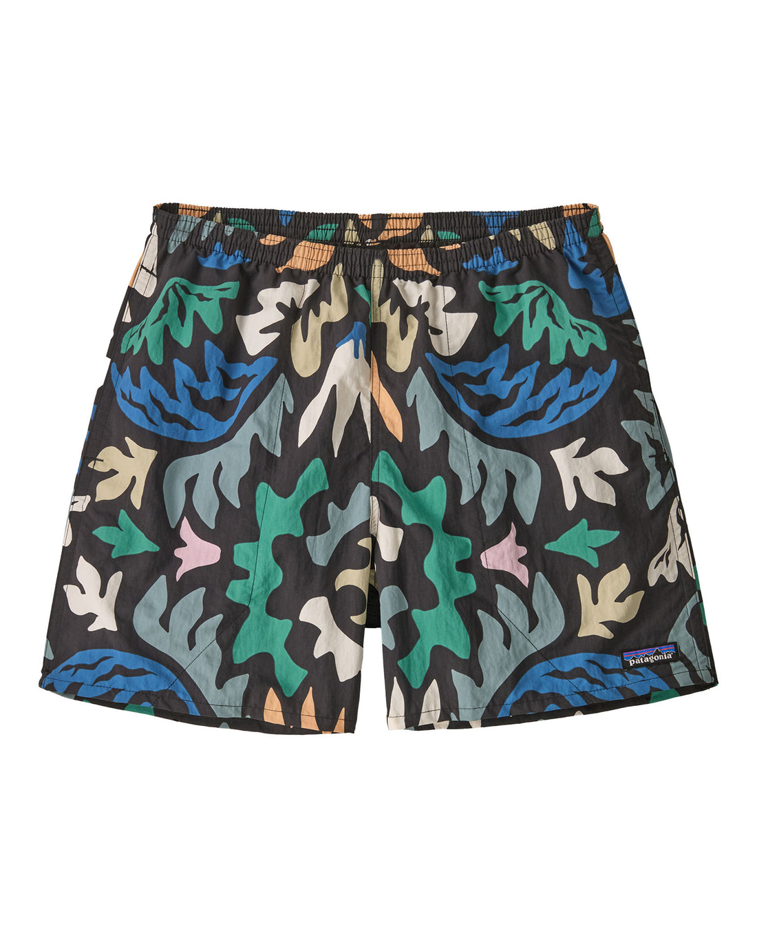 Baggies Shorts 5 Inch Mens - Kaleido: Black