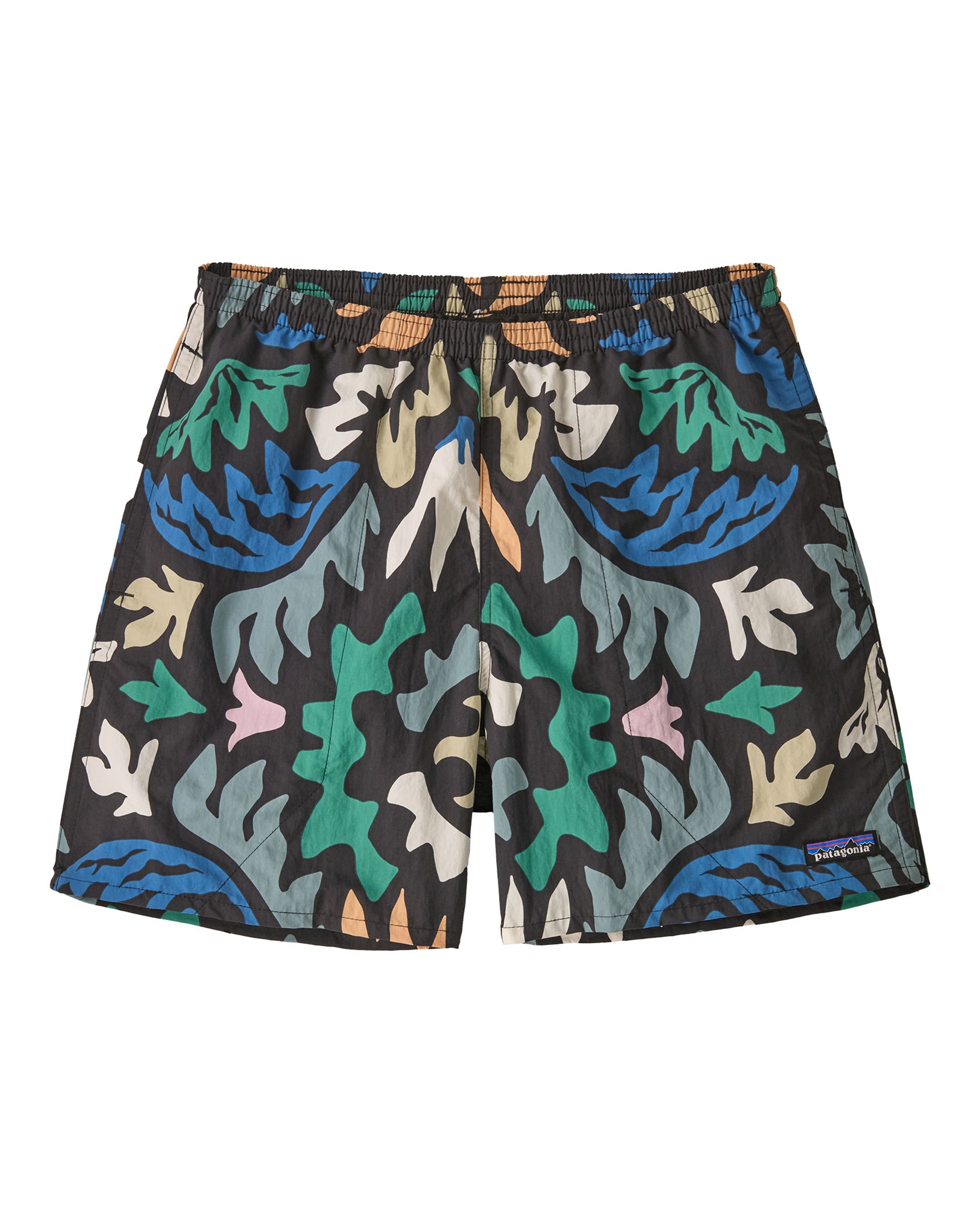 Baggies Shorts 5 Inch Mens - Kaleido: Black
