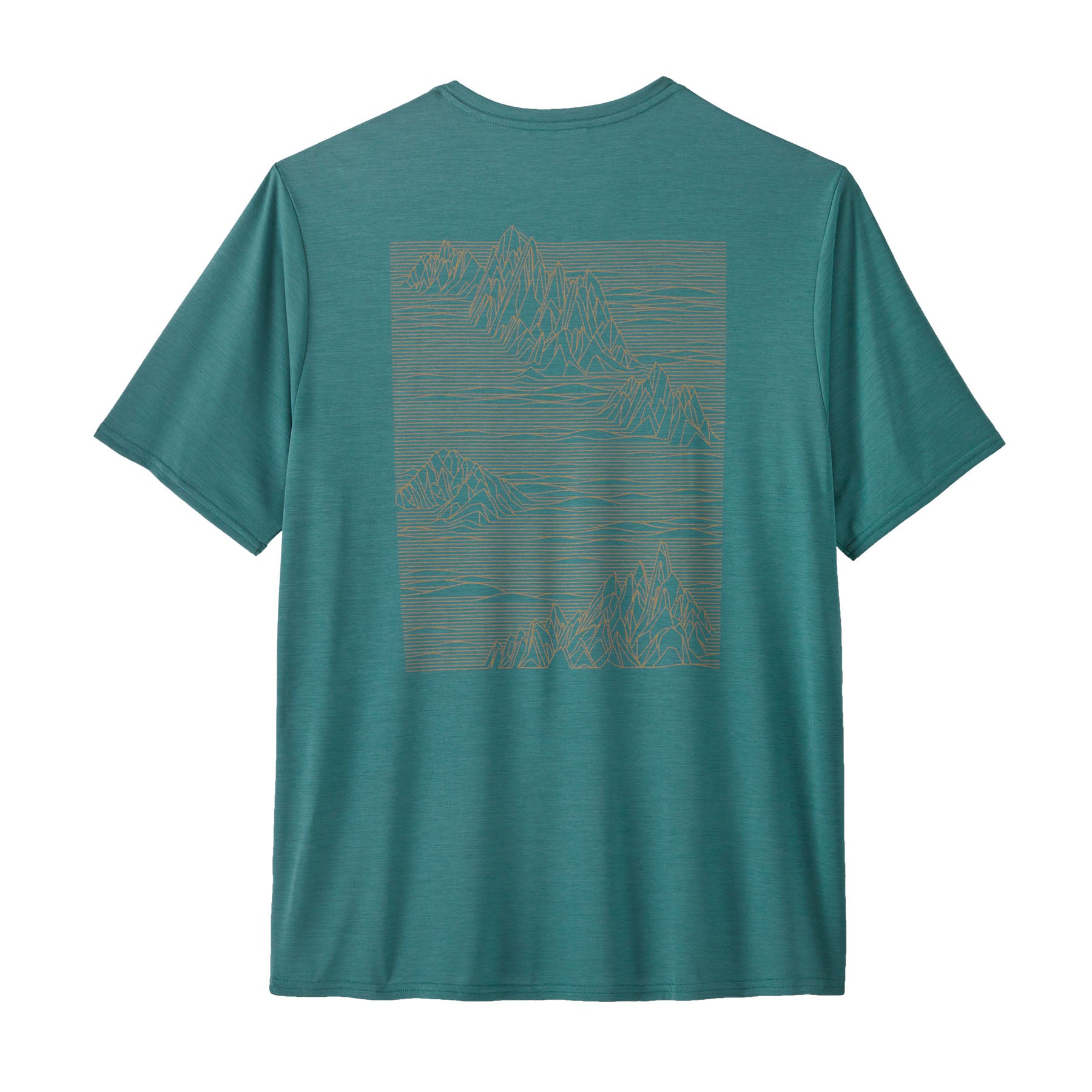 Capilene Cool Daily Graphic Shirt Mens - Strataspire: Wetland Blue X-Dye