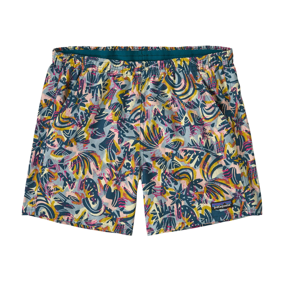 Baggies Shorts 5 Inch Womens - Wild Botanist: Tidal Teal