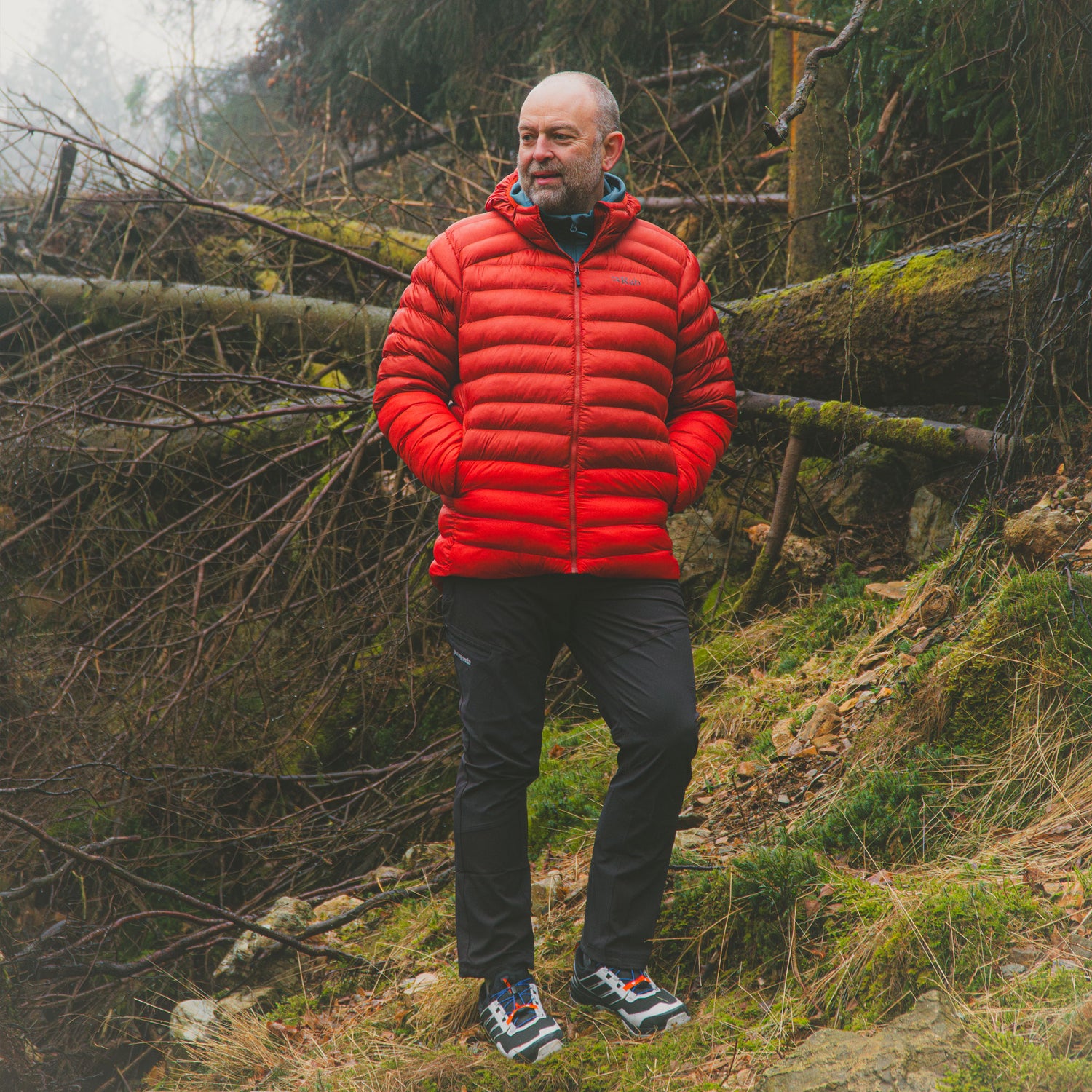 Cirrus Alpine Jacket Mens - Tuscan Red/Dark Horizon