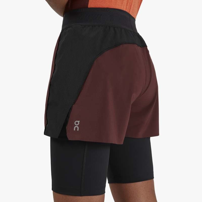 Active Shorts Womens - Mulberry/Black
