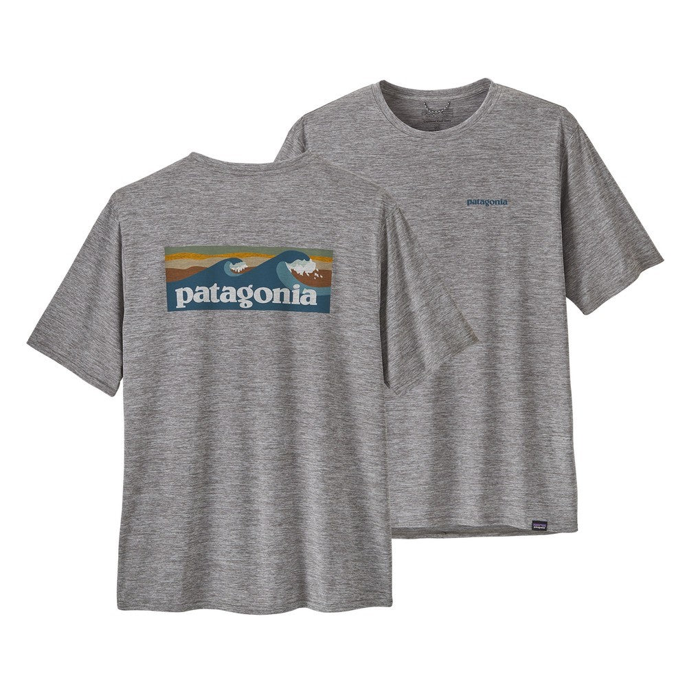 Cap Cool Daily Graphic Shirt Mens-Waters - Boardshort Logo Abalone Blue:Feather Grey