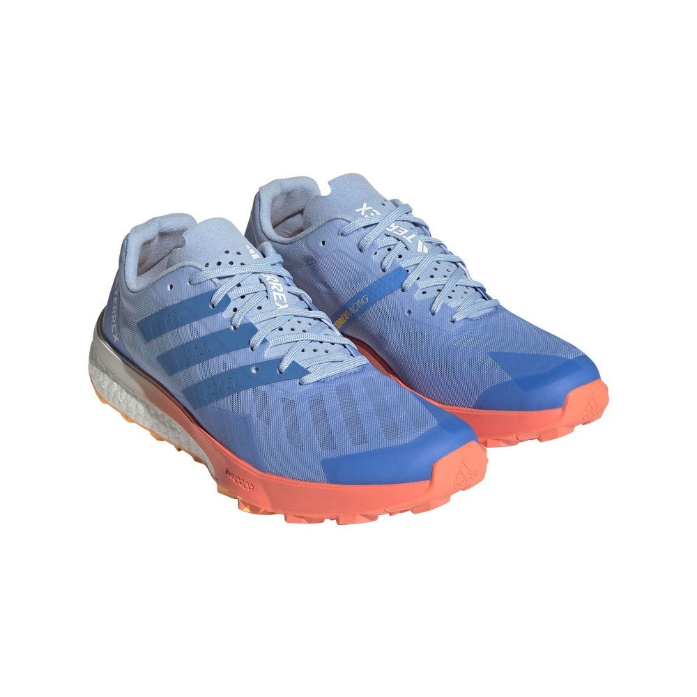 Terrex Speed Ultra Shoes Womens - Blue Dawn/Blue Fusion Met/Coral Fusion