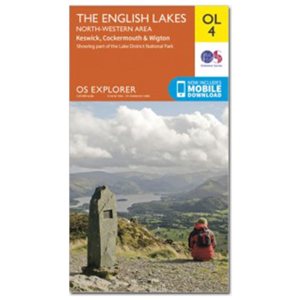 Active Explorer OL4 Map: The English Lakes North-Western Area