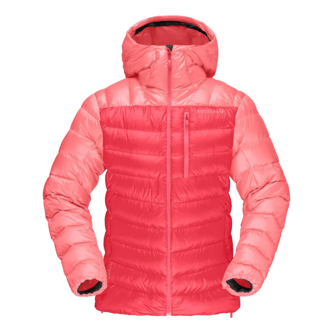 The Epicentre | Norrona Lyngen Down850 Hood Womens in Watermelon