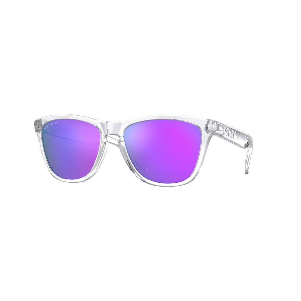Frogskins Sunglasses - Polished Clear W/Prizm Violet Lens