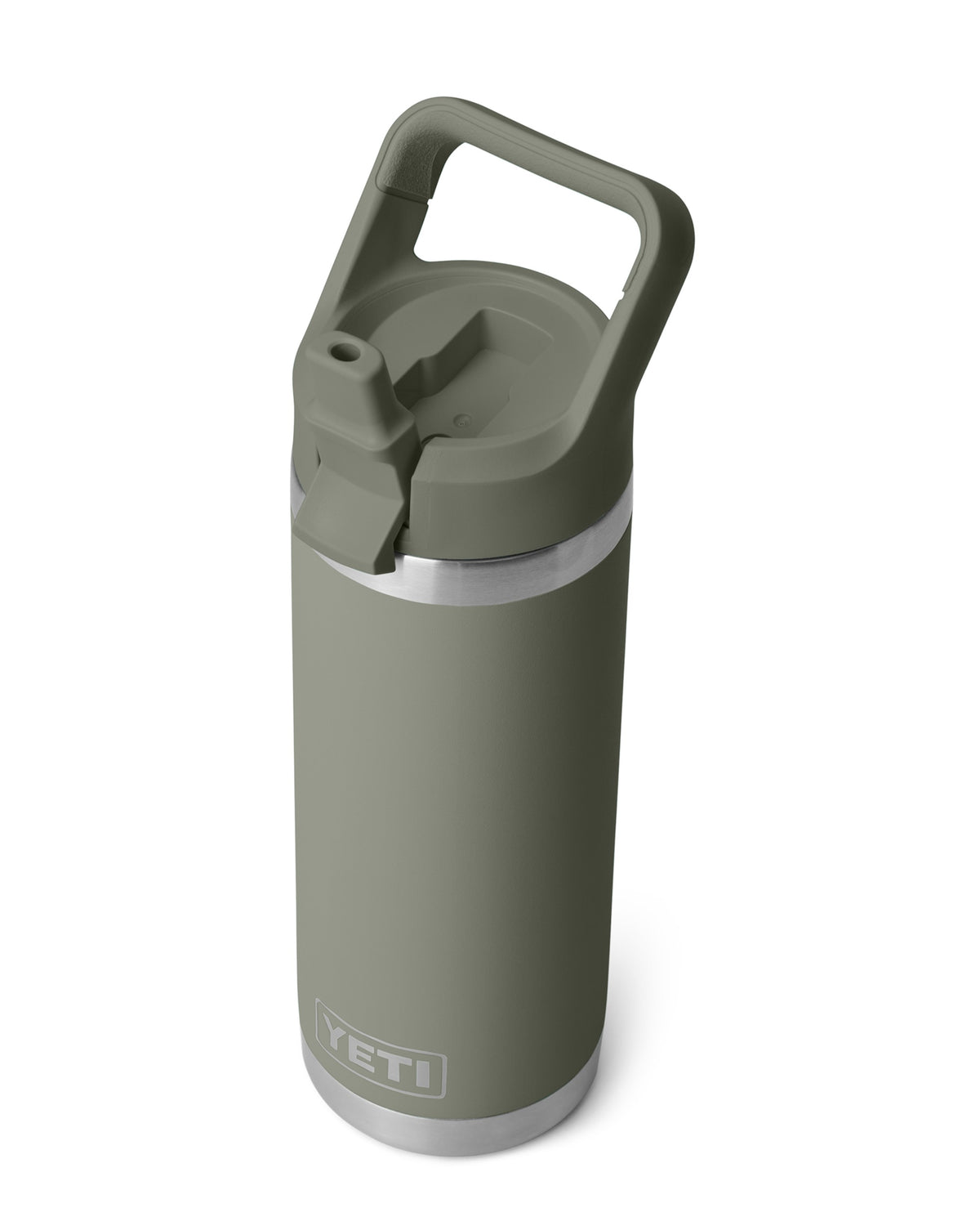 Rambler 18oz Colour Straw Bottle - Pampa Green