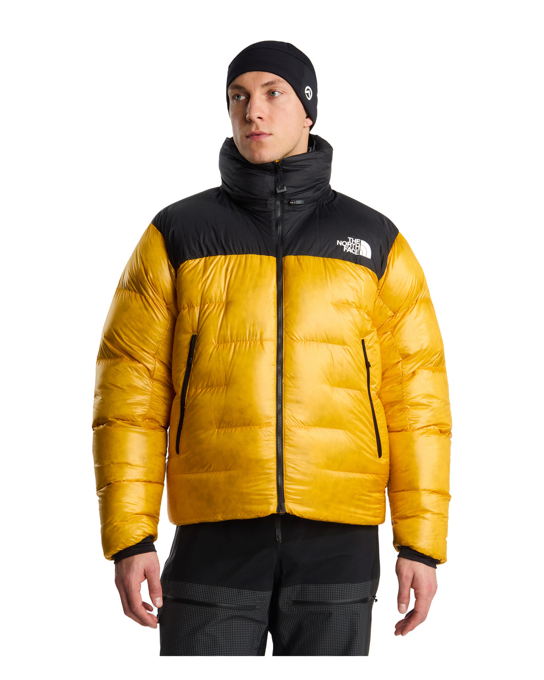 Summit Nuptse Jacket Mens - Summit Gold/TNF Black