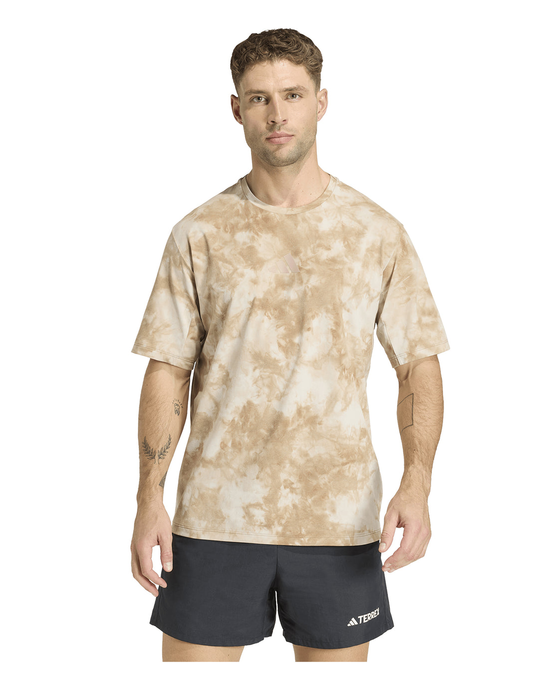 Multi Tee Spray Dye Mens - Wonder Alumina/Cardboard