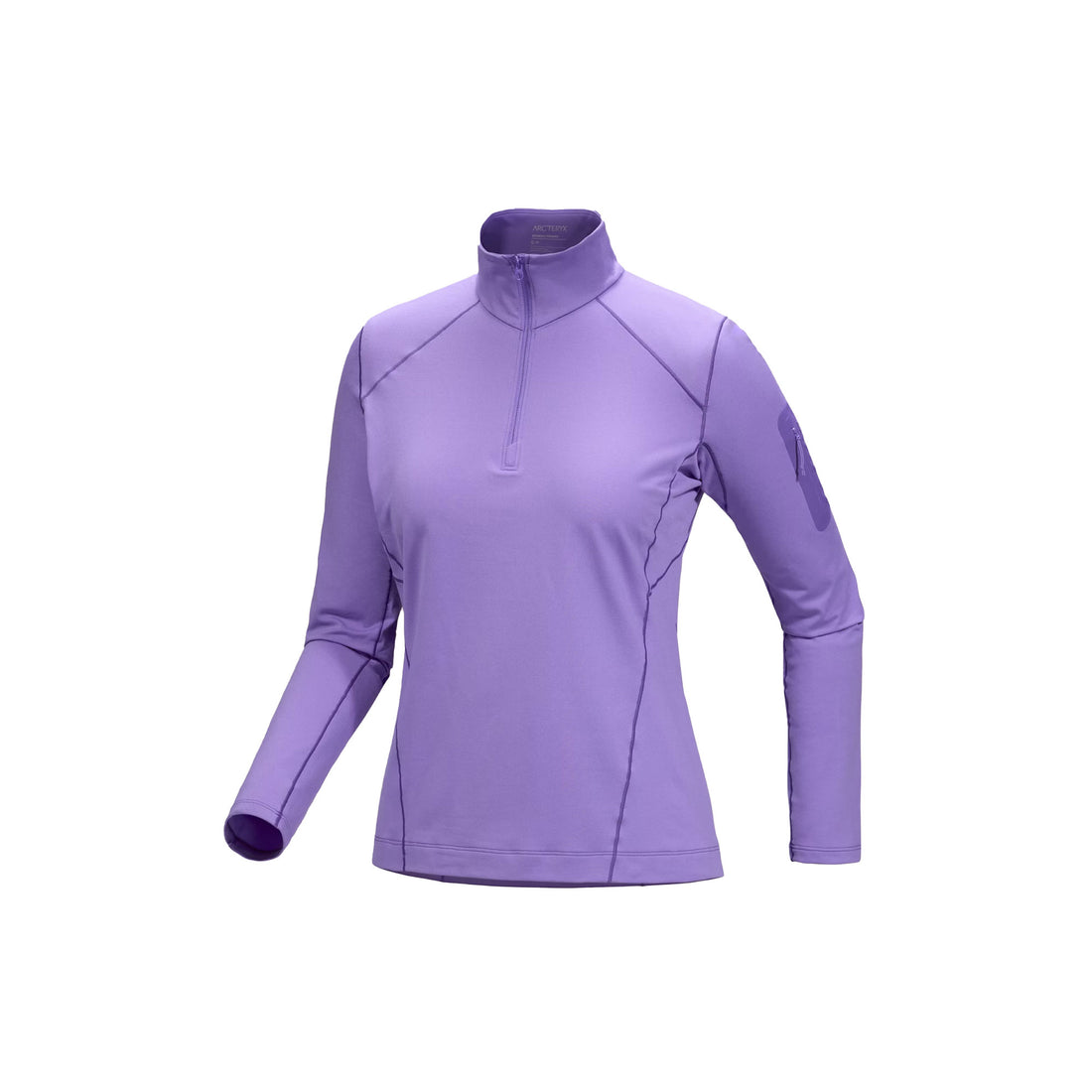 Rho Zip Neck Womens - Aster/Light Iola