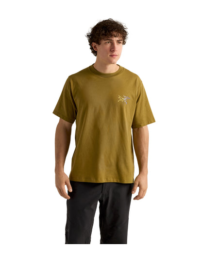 Kragg Cotton Logo Shirt SS Mens - Bracken