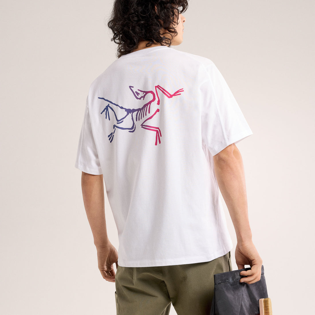 Kragg Cotton Short Sleeve Tee - White Light/Multi