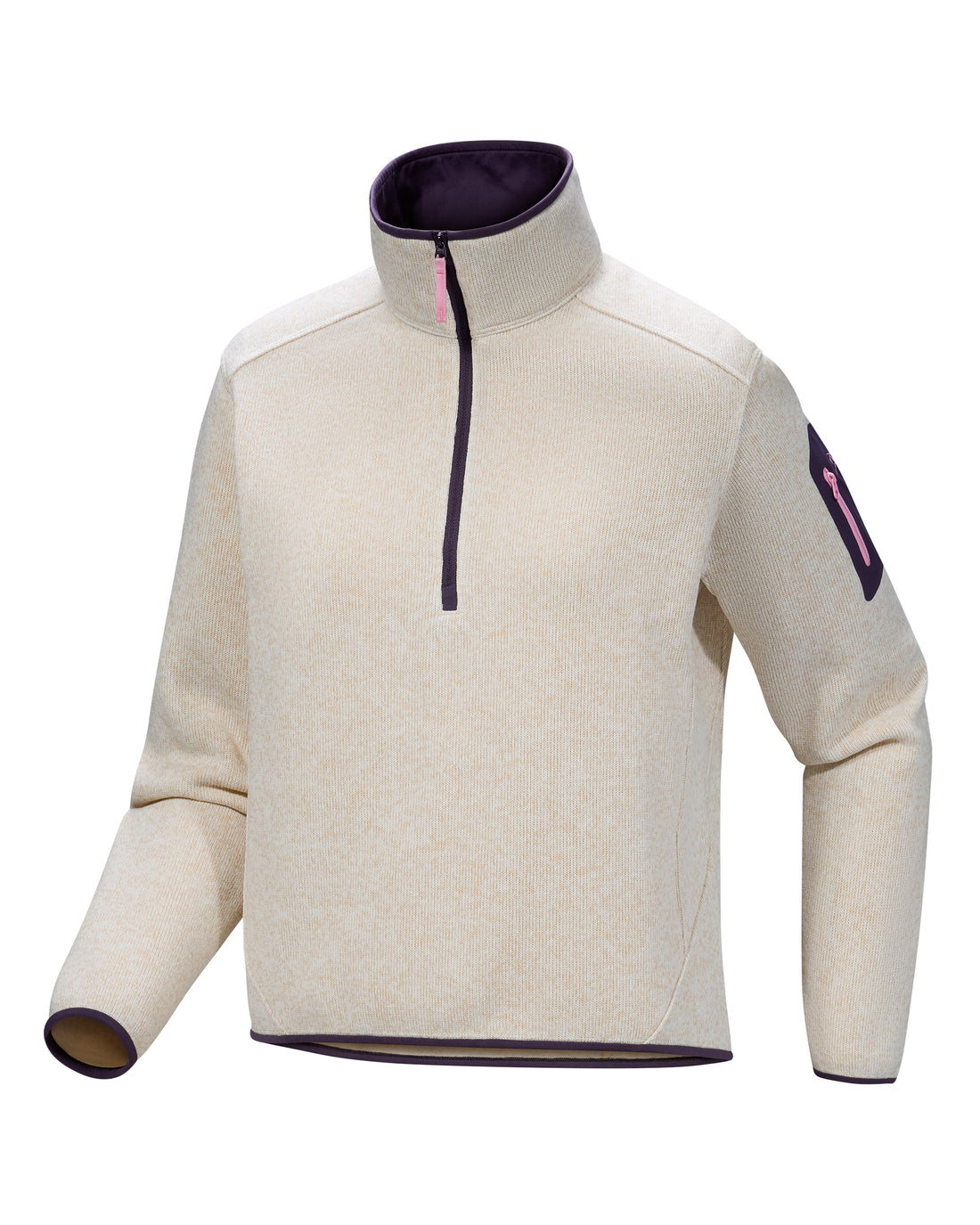 Covert Zip Neck Womens - Cosmic Bloom Heather