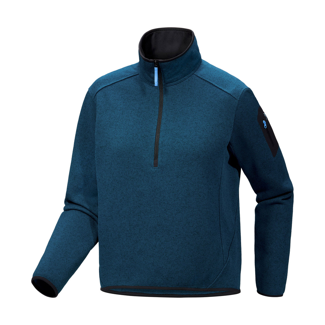 Covert Zip Neck Womens - Midnight Frost Heather