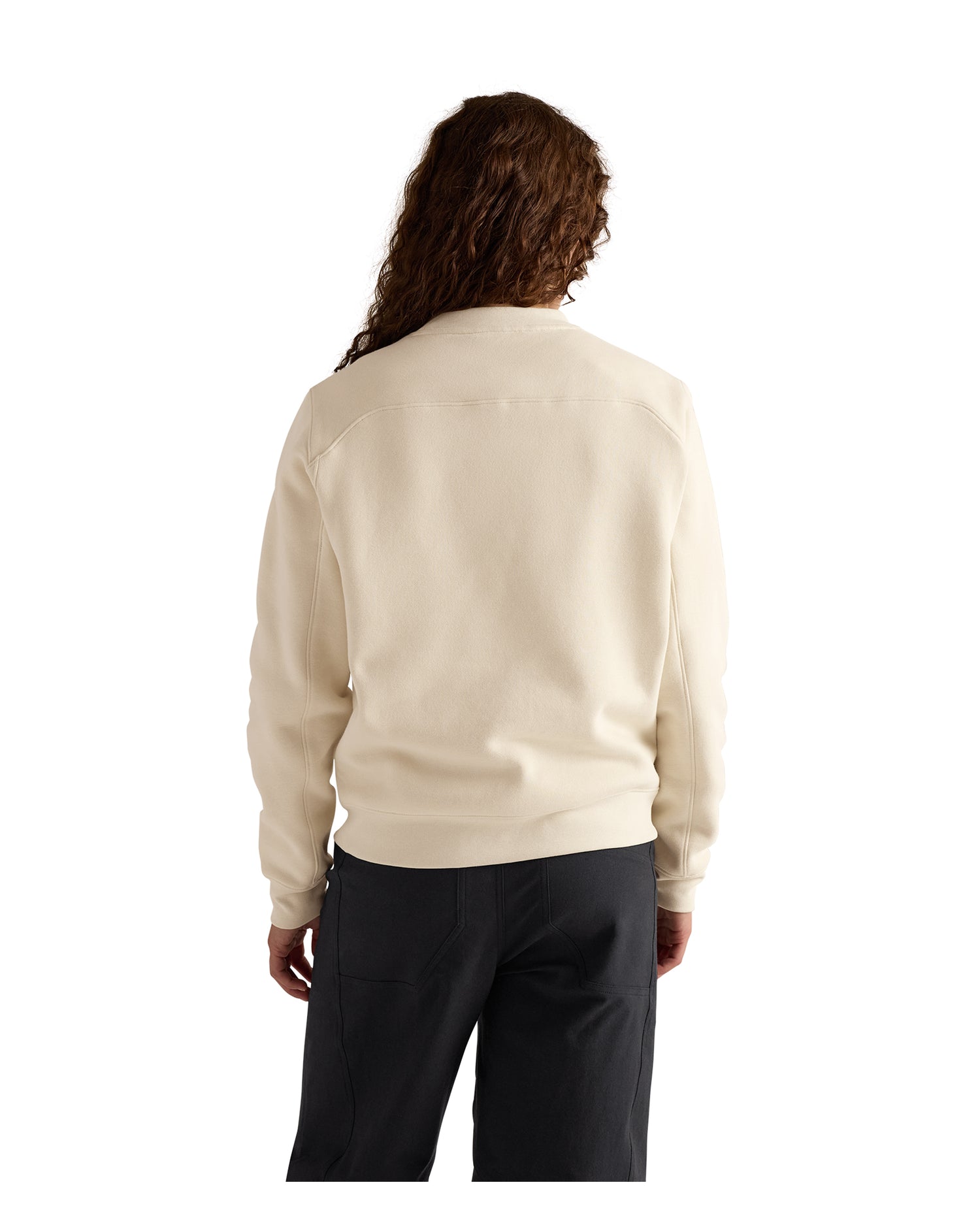 Emblem Fleece Crew Womens - Sea Salt