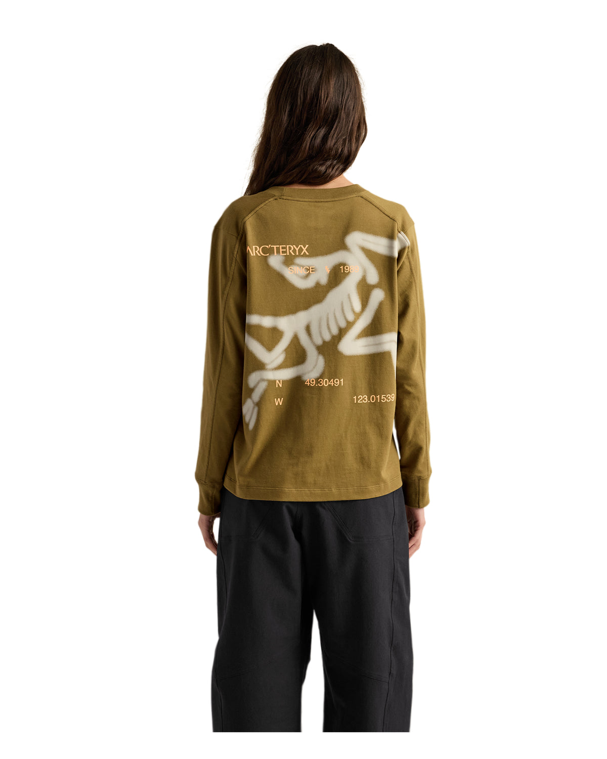 Kragg Cotton 1989 Crew LS Womens - Bracken/Sea Salt