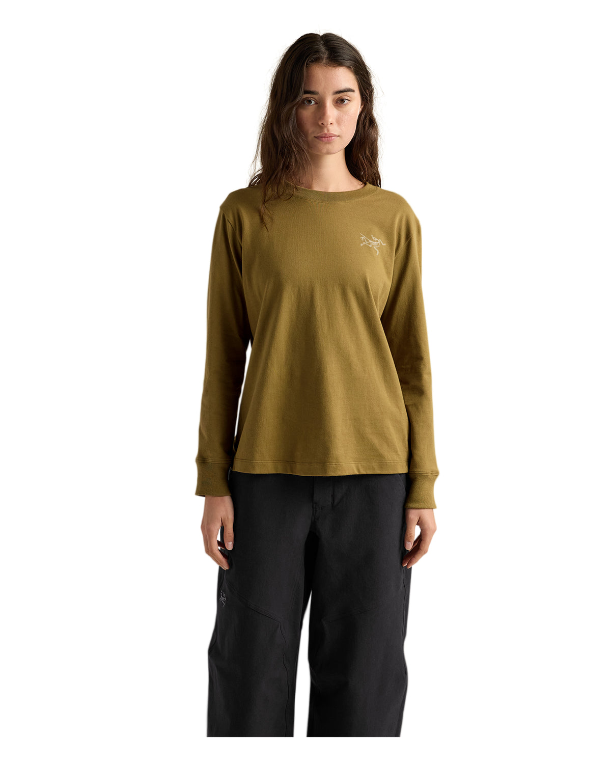 Kragg Cotton 1989 Crew LS Womens - Bracken/Sea Salt