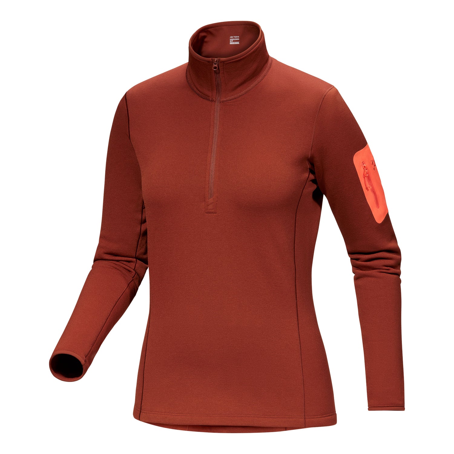 Kyanite Baselayer Zip Neck Womens - Sequoia/Solaris