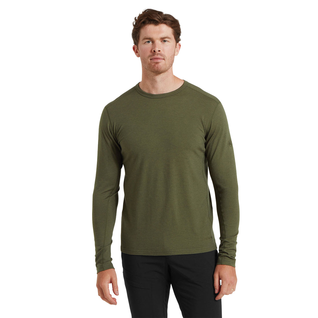 Redstone Long Sleeve Crew Mens - Deep Green