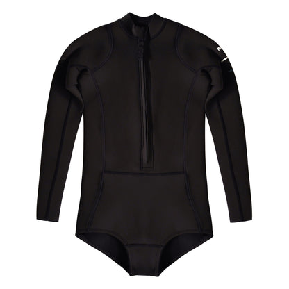 Nieuwland 2 Yulex LS Swimsuit Womens - Black