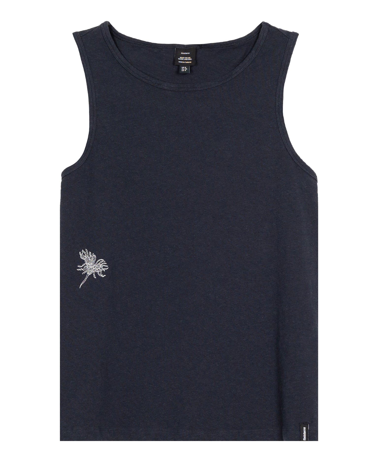 Floral Marine Kea Vest Womens - Navy