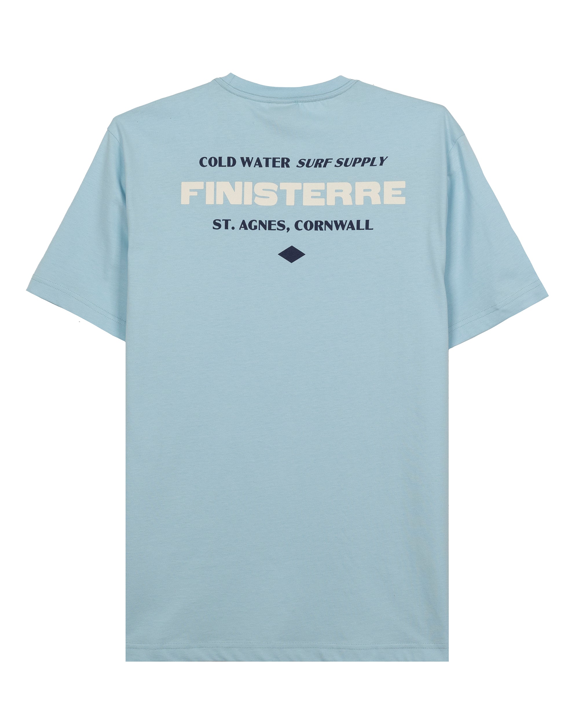 Letterpress SS Tee Mens - Sky