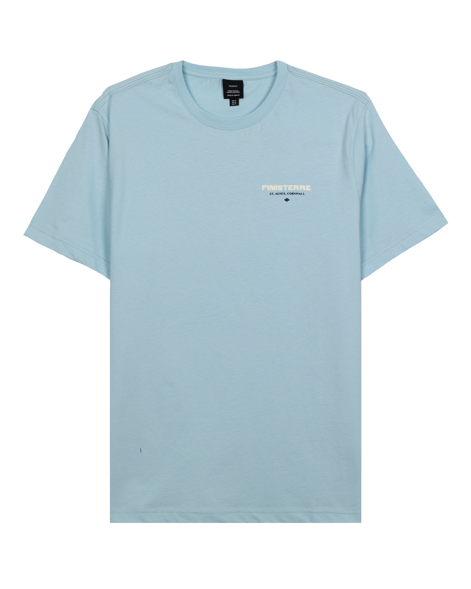 Letterpress SS Tee Mens - Sky
