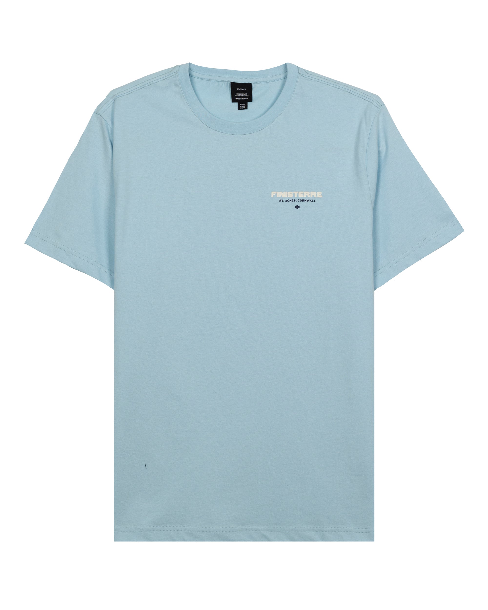 Letterpress SS Tee Mens - Sky