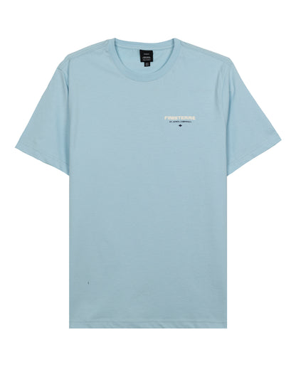 Letterpress SS Tee Mens - Sky
