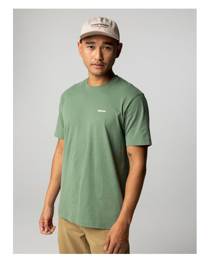 Harlyn Logo SS Tee Mens - Sailboat Green