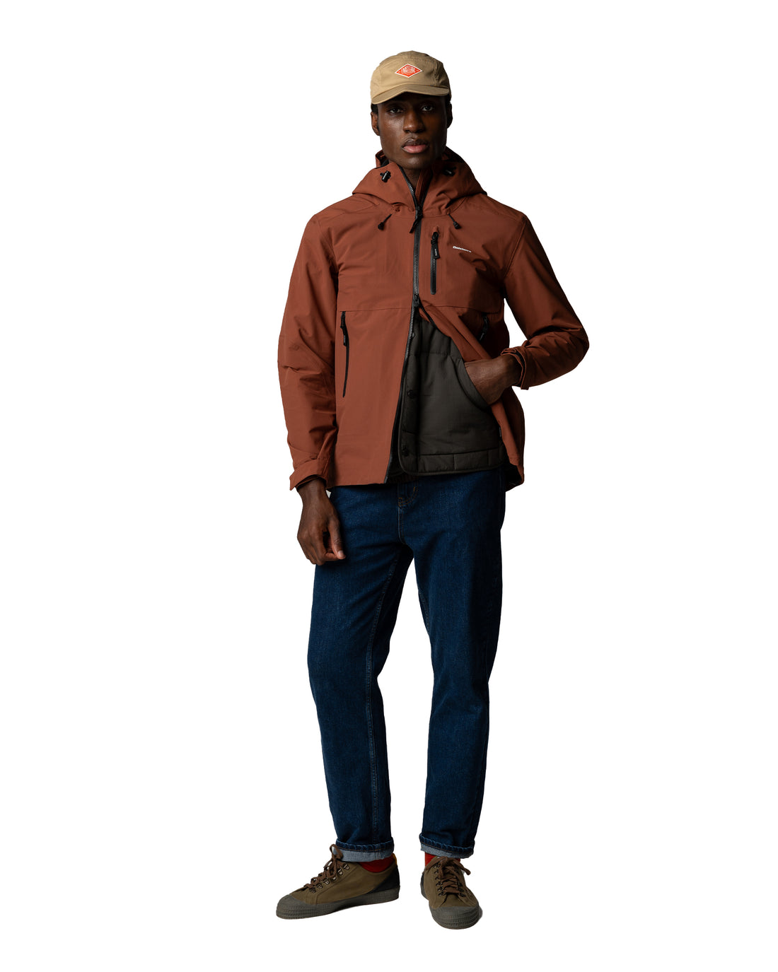 Stormbird Jacket Mens - Mahogany Brown