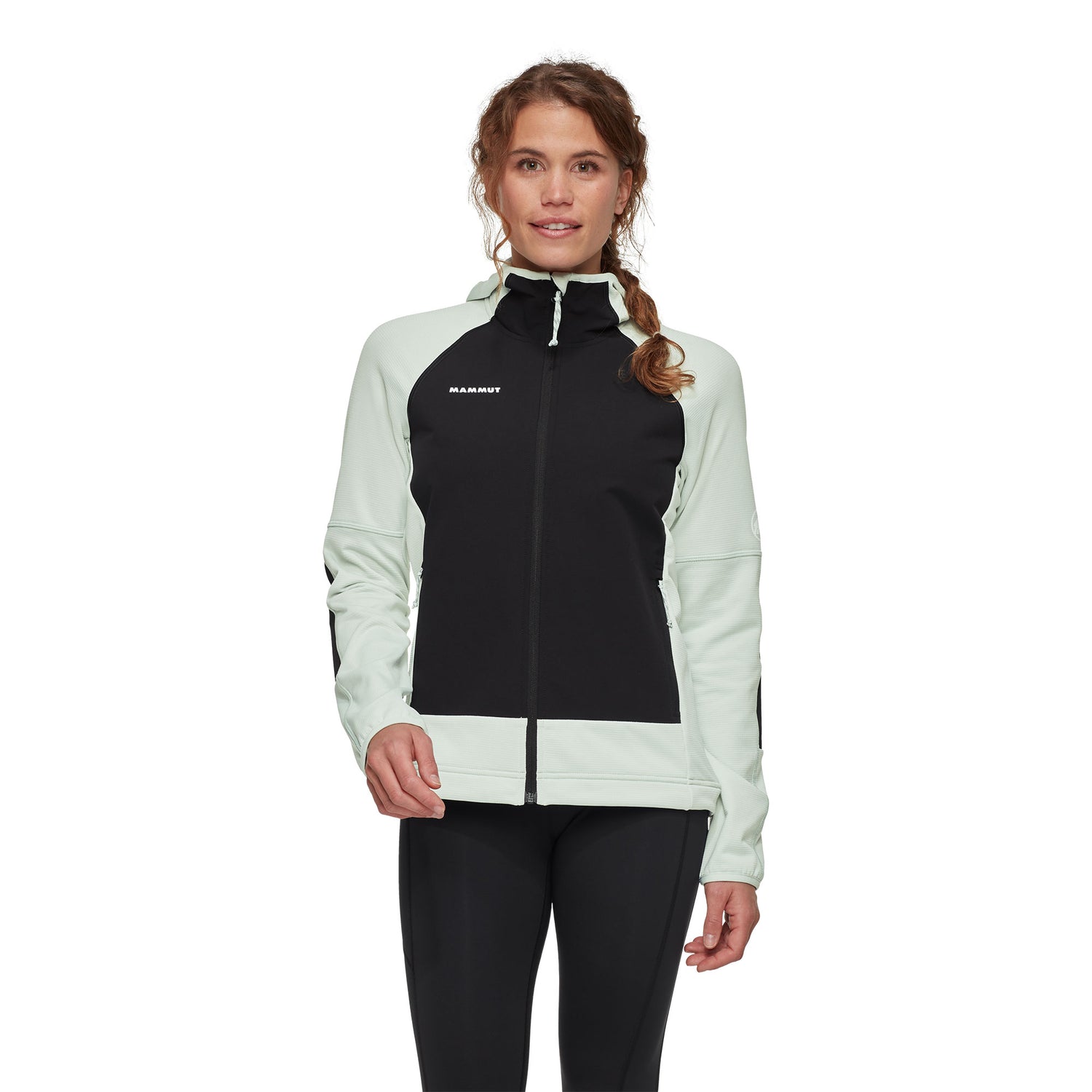 Massone ML Hooded Jacket Womens - Silver Sage-Black