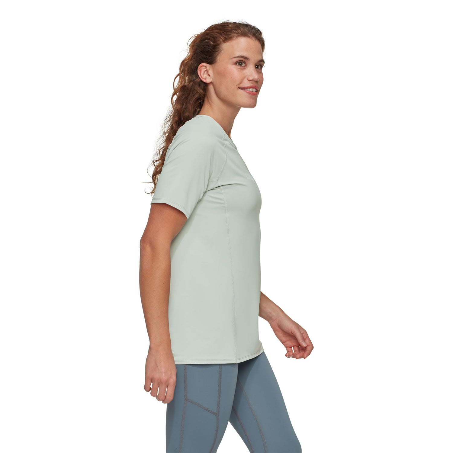 Selun FL T-Shirt Logo Womens - Silver Sage