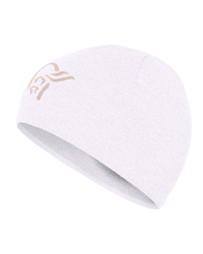 /29 Light MerinoUll Logo Beanie - Oatmeal