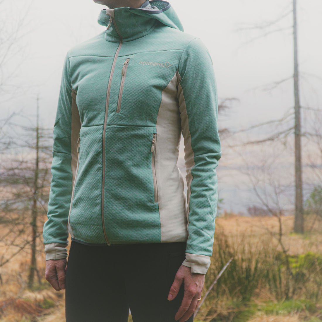 Falketind Warm 2 Octa Hood Womens - Malachite Green