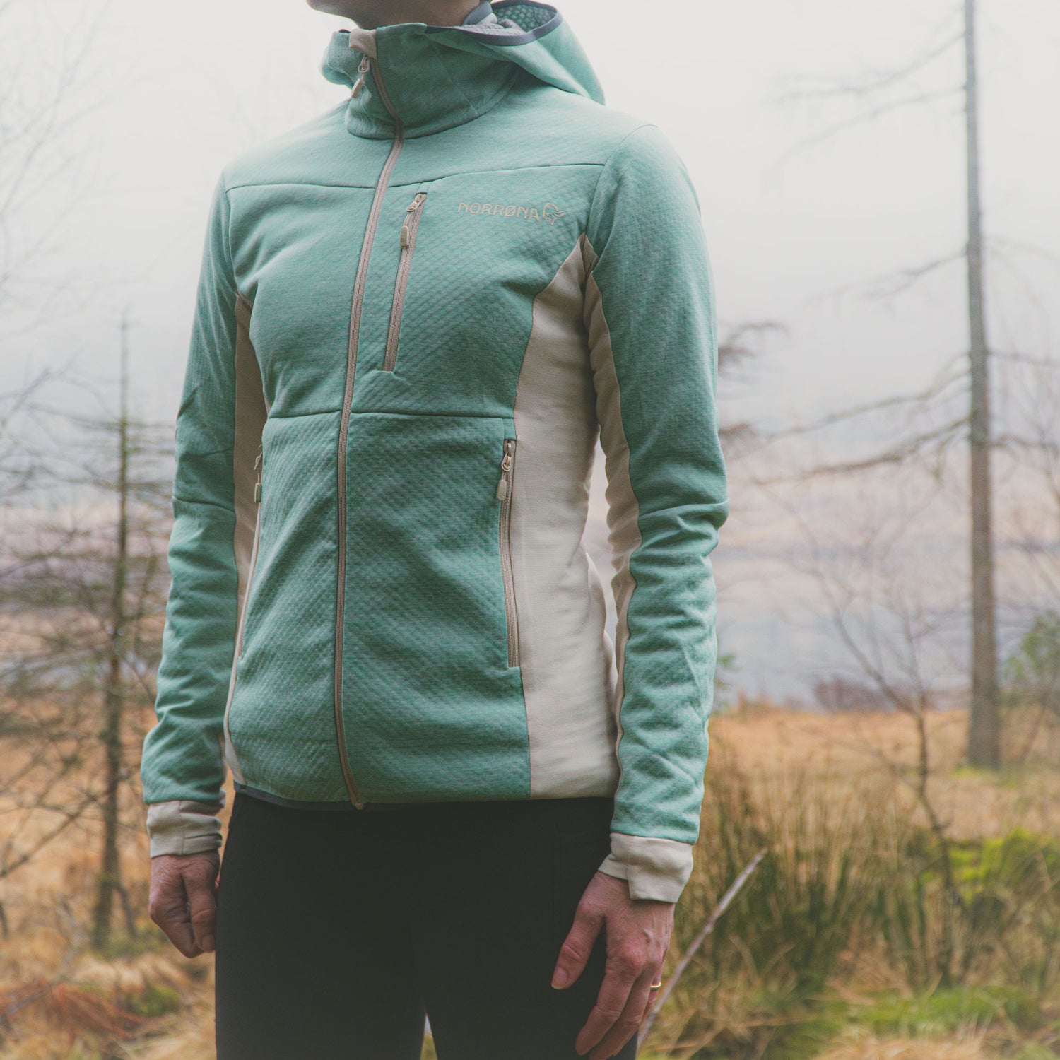 Falketind Warm 2 Octa Hood Womens - Malachite Green