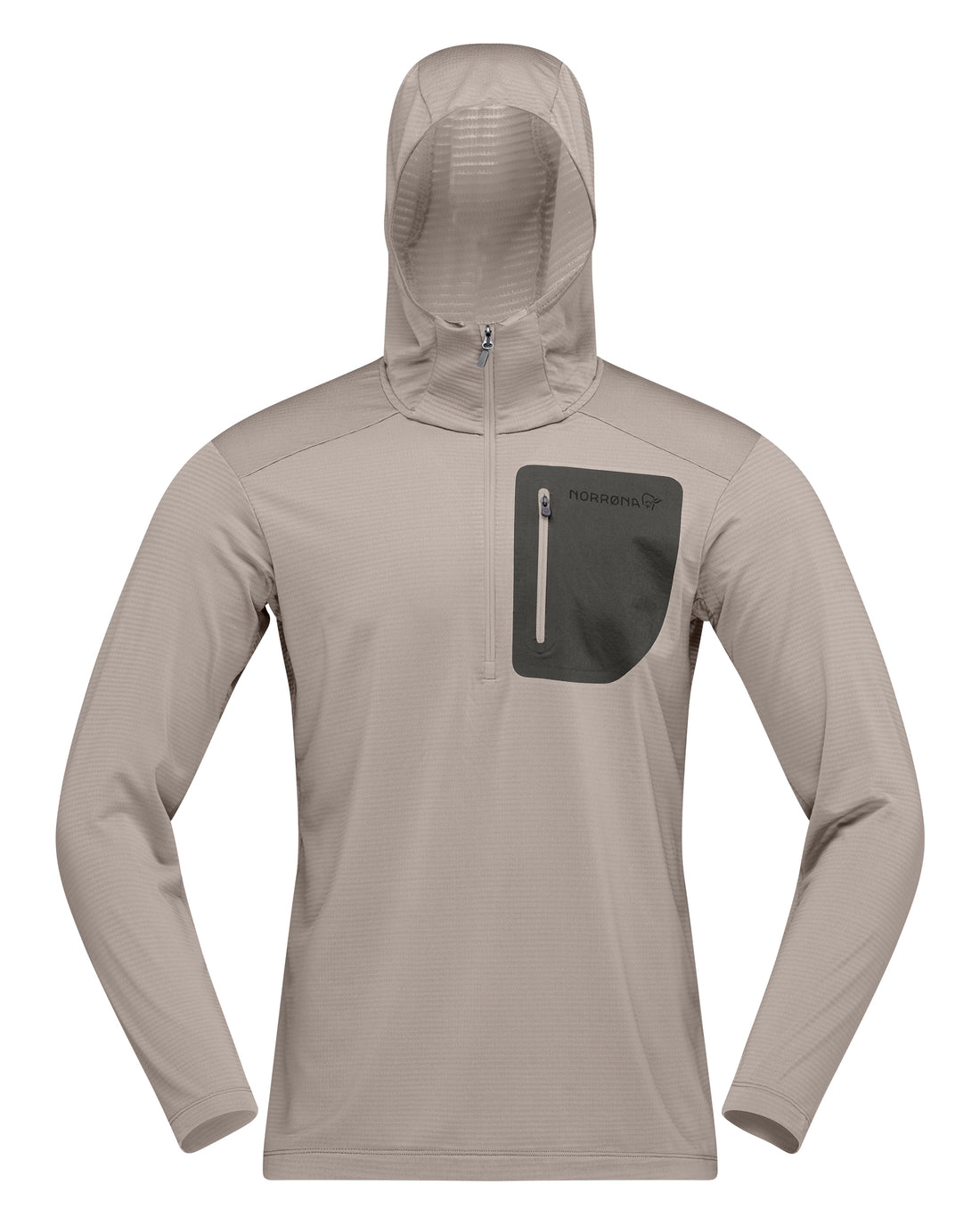 Falketind Warm1 Hood Mens - Winter Twig/Beluga