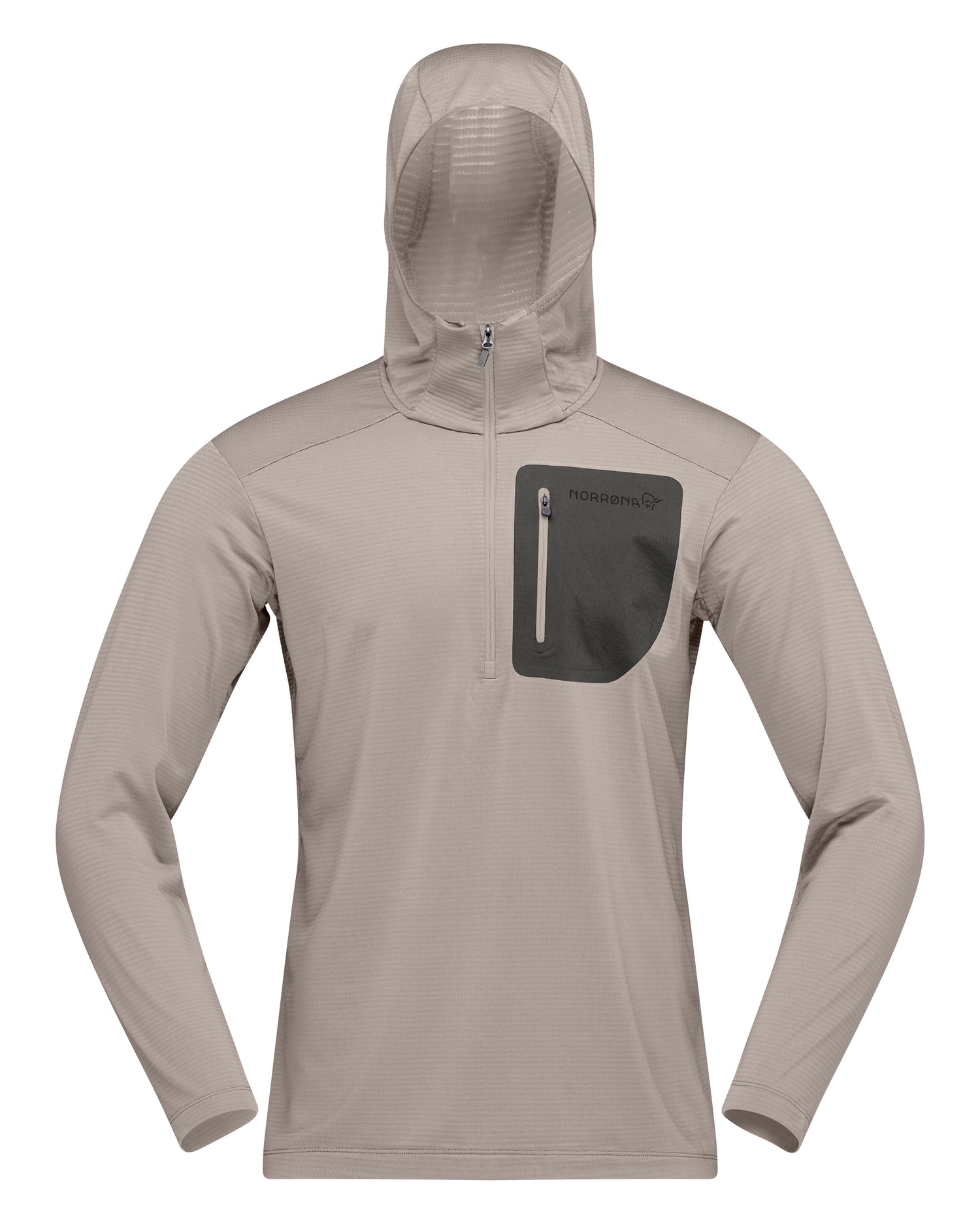 Falketind Warm1 Hood Mens - Winter Twig/Beluga