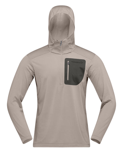 Falketind Warm1 Hood Mens - Winter Twig/Beluga